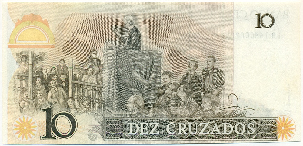 10 крузадо 1986 года Бразилия — Фото №2