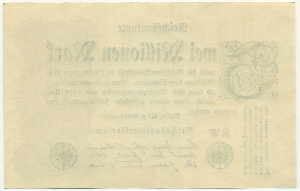 2 миллиона марок 1923 года Германия — Фото №2