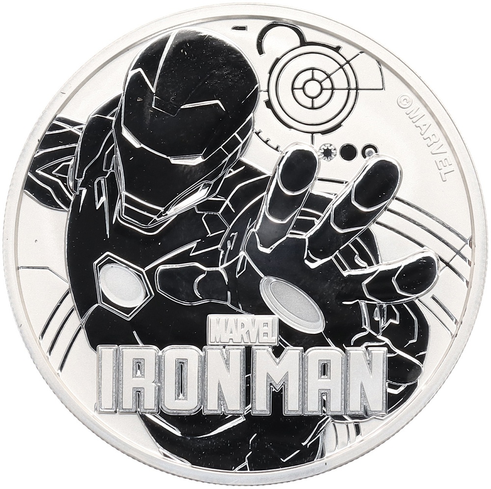 1 доллар 2018 года Тувалу «Комиксы Marvel — Железный человек» — Фото №1