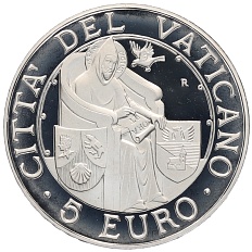 5 евро 2006 года Ватикан «Всемирный день мира» — Фото №1