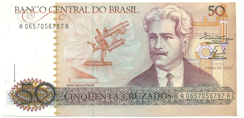 50 крузадо 1986 года Бразилия — Фото №1