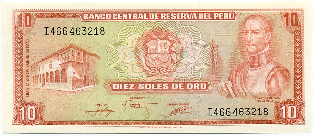 10 солей 1976 года Перу — Фото №1