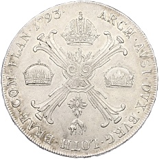 1 кроненталер 1793 года Австрийские Нидерланды — Фото №2