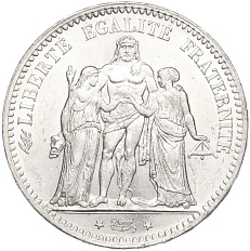 5 франков 1875 года А Франция — Фото №2