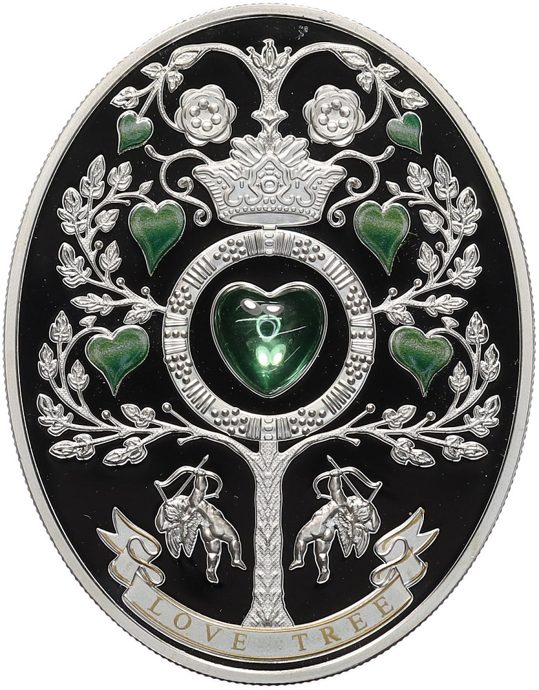 1 доллар 2013 года Ниуэ «Искусство Фаберже — Дерево любви» — Фото №1