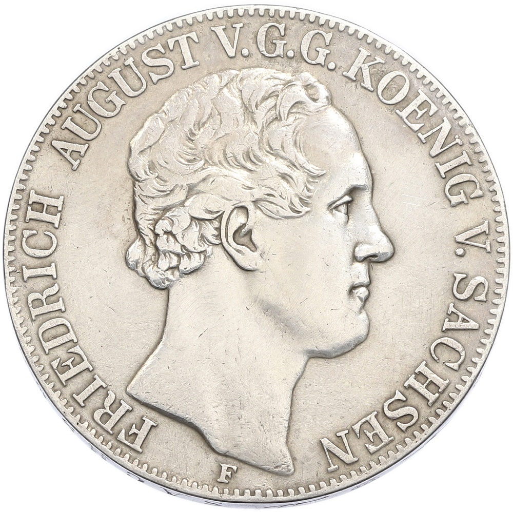 2 талера 1854 года Саксония — Фото №1