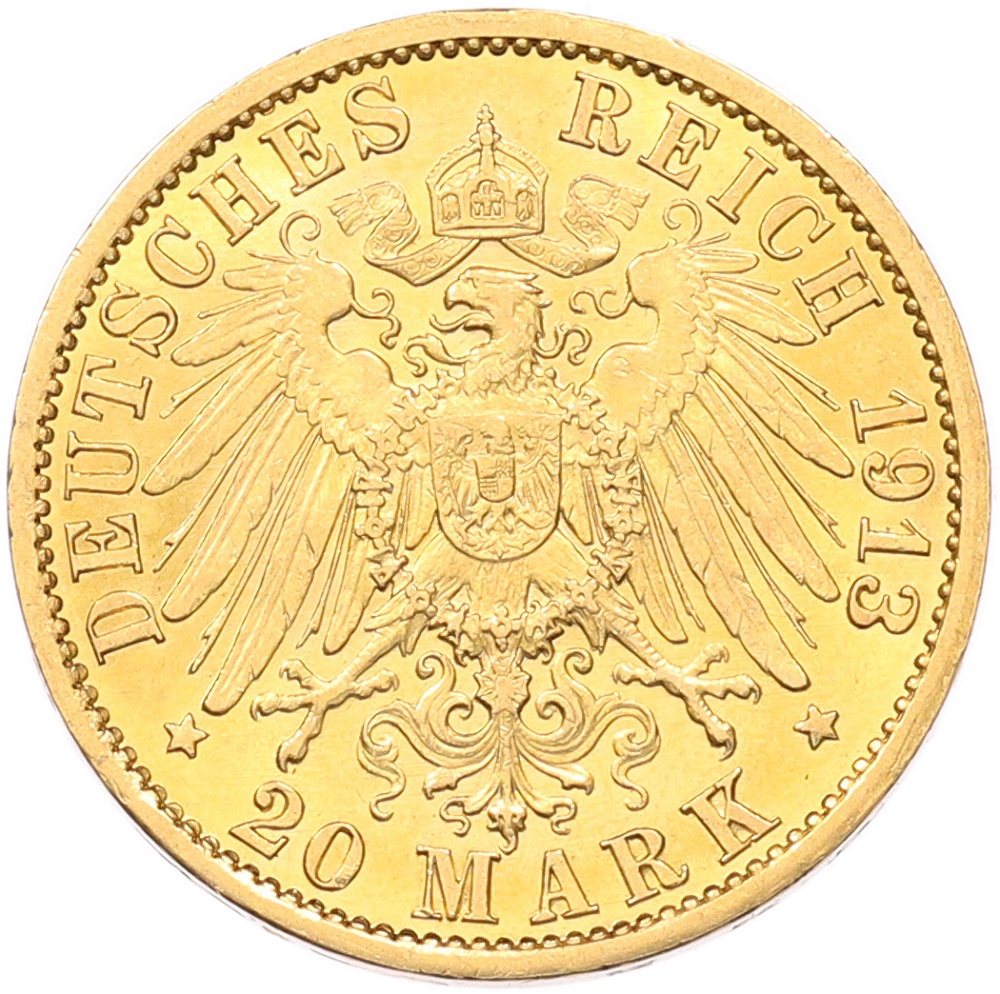 20 марок 1913 года Германия (Пруссия) — Фото №2