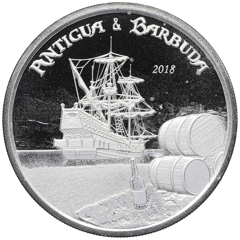2 доллара 2018 года Восточные Карибы «Антигуа и Барбуда» — Фото №1