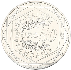 50 евро 2017 года Франция «Франция Жана-Поля Готье — Петухи» — Фото №2