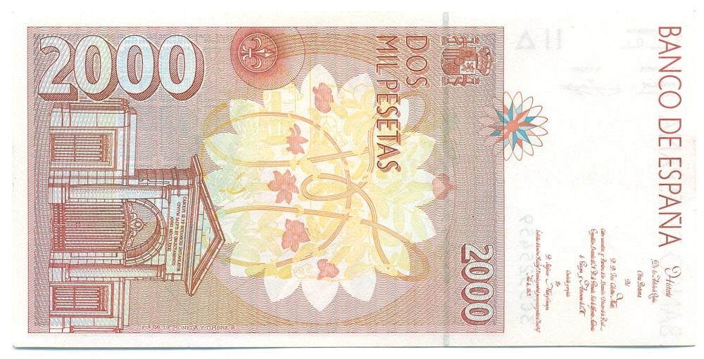 2000 песет 1992 года Испания — Фото №2