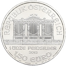 1.50 евро 2013 года Австрия «Венская филармония» — Фото №2