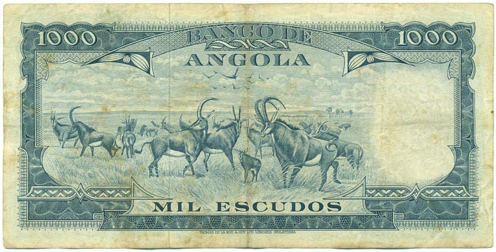 1000 эскудо 1970 года Ангола — Фото №2