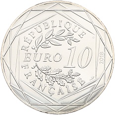 10 евро 2018 года Франция «Микки Маус и Франция — Сен-Тропе» — Фото №2