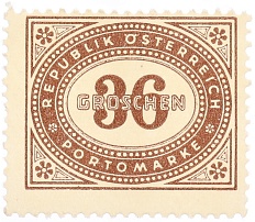 Почтовая марка 36 грошей 1947 года Австрия — Фото №1