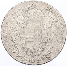 1 талер 1783 года Венгрия — Фото №2