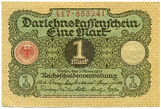 1 марка 1920 года Германия — Фото №1