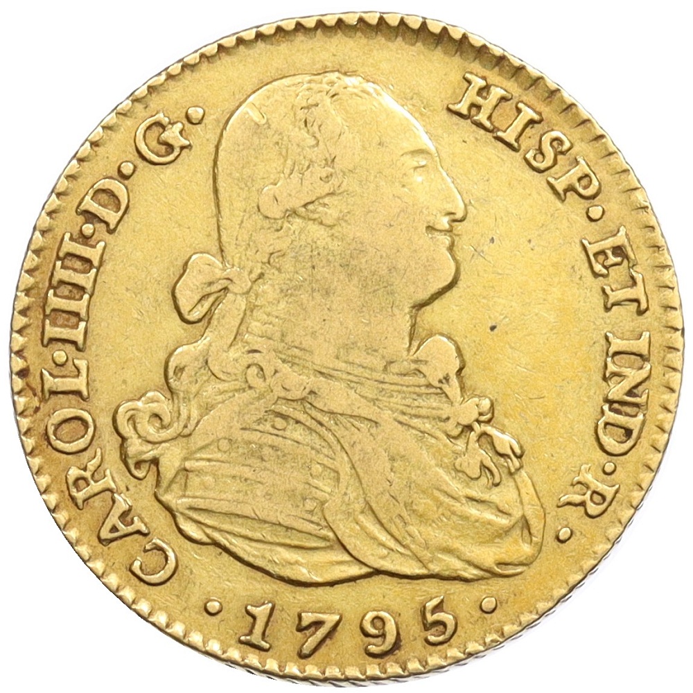 2 эскудо 1795 года Испания — Фото №1