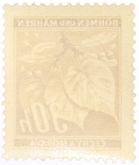 Почтовая марка 30 геллеров 1941 года Богемия и Моравия — Фото №2