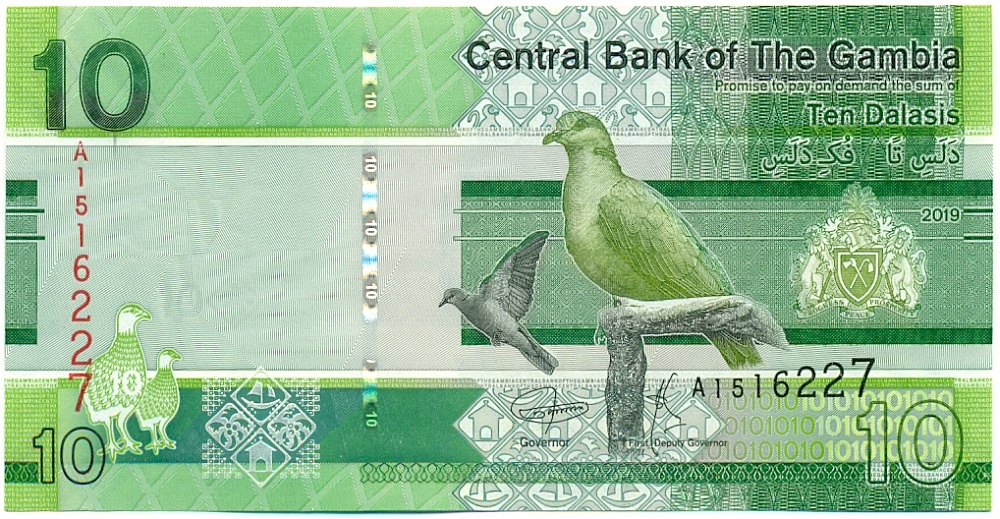 10 даласи 2019 года Гамбия — Фото №1