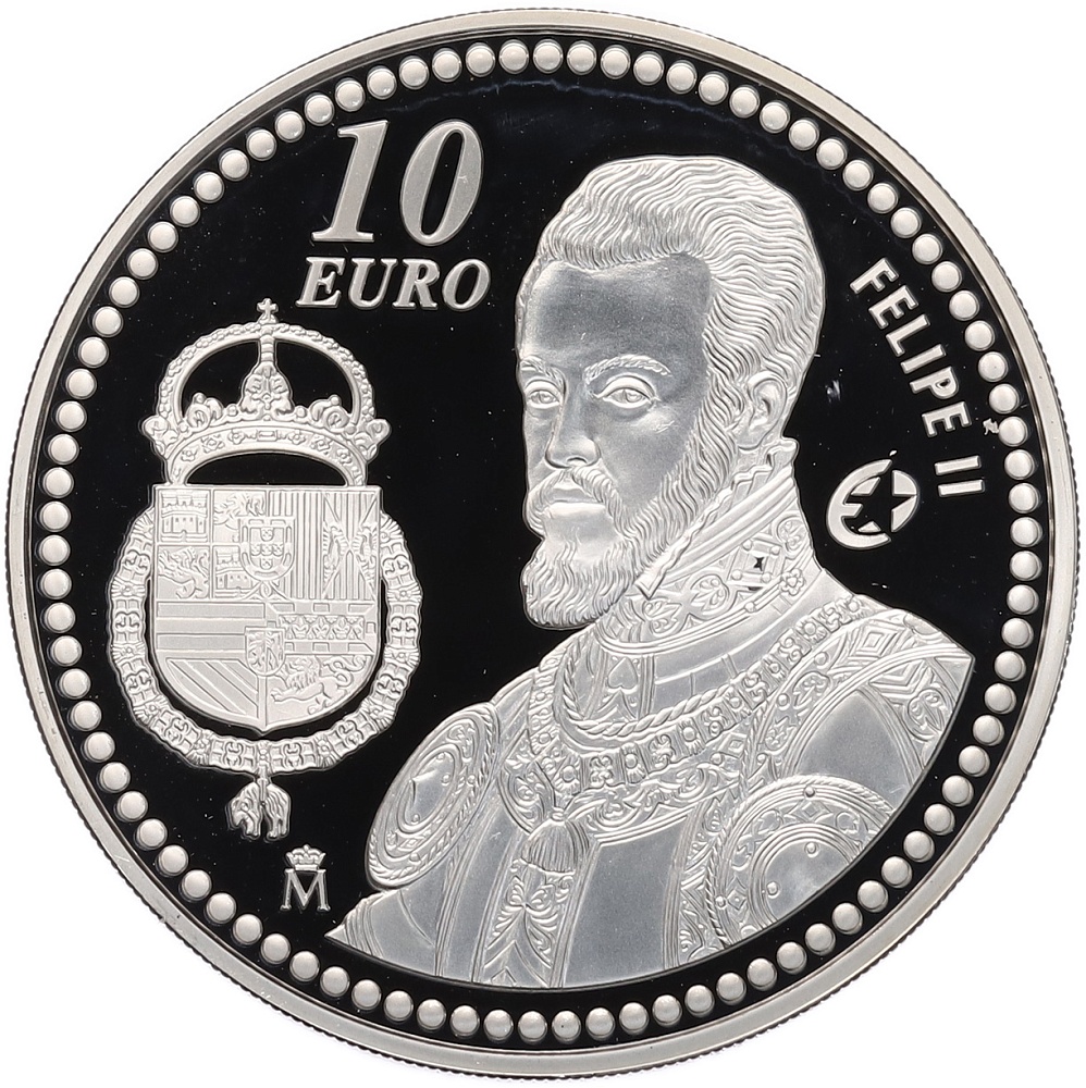 10 евро 2009 года Испания «Филипп II» — Фото №1