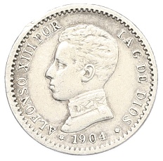 50 сентимо 1904 (10) года Испания — Фото №1