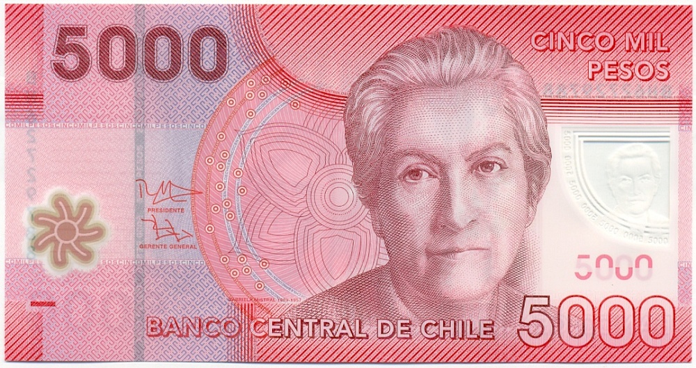 5000 песо 2016 года Чили — Фото №1