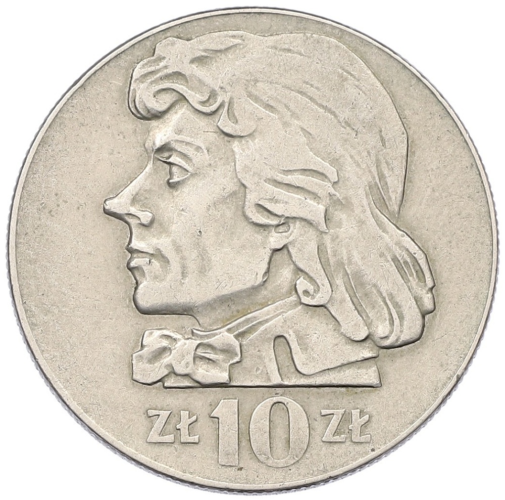 10 злотых 1970 года Польша «Тадеуш Костюшко» — Фото №1
