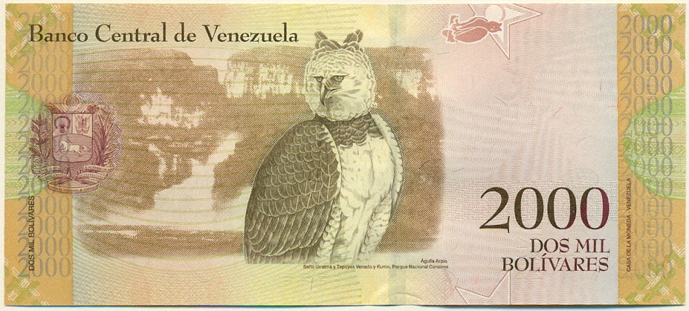 2000 боливаров 2016 года Венесуэла — Фото №2