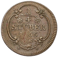 1/4 штюбера 1766 года Кельн — Фото №2