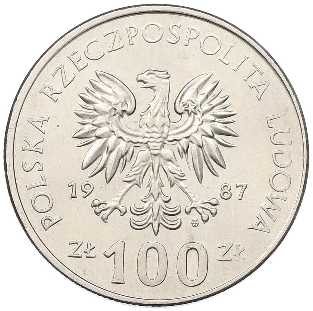 100 злотых 1987 года Польша «Польские правители — Король Казимир III Великий» — Фото №2