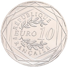 10 евро 2025 года Франция «50 лет финишу Тур де Франс 1975 на Елисейских Полях» (в буклете) — Фото №2