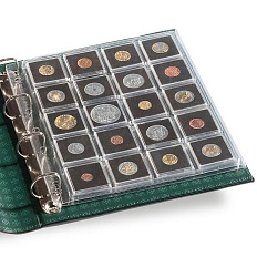 Листы "ENCAP" для 20 монет в капсулах "QUADRUM" 50х50 мм (упаковка 2 штуки), LEUCHTTURM, 334778 — Фото №2