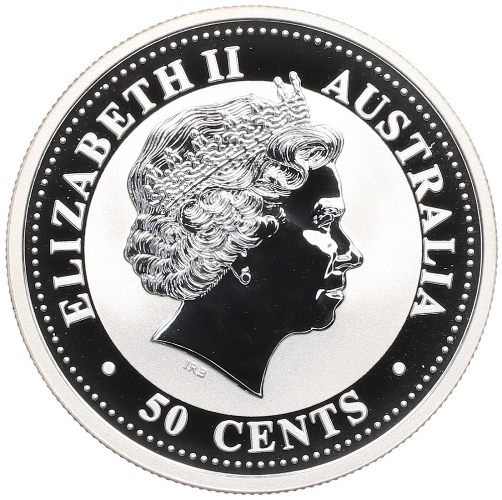 50 центов 1999 года Австралия «Китайский гороскоп — Год кролика» — Фото №2