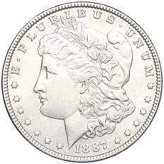 1 доллар 1887 года США — Фото №1