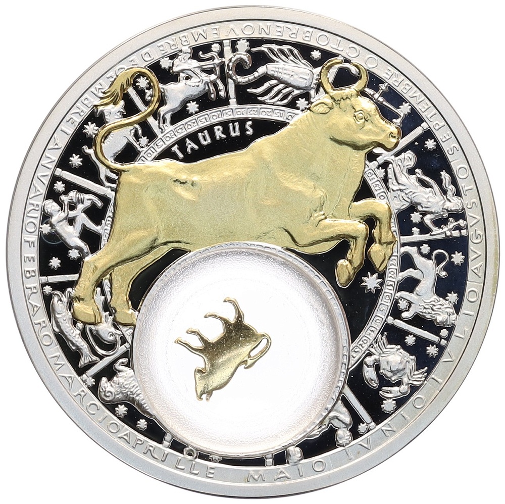 20 рублей 2013 года Белоруссия «Знаки зодиака — Телец» — Фото №1