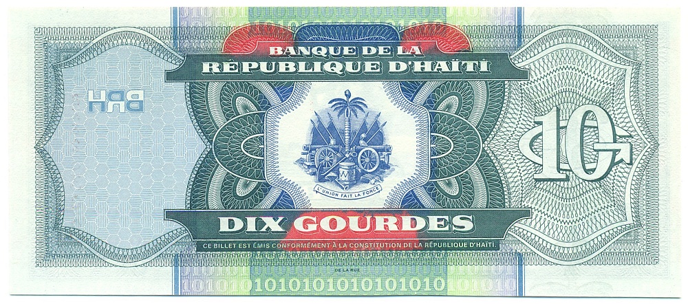10 гурдов 2000 года Гаити — Фото №2