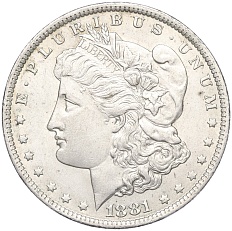 1 доллар 1881 года O США — Фото №1