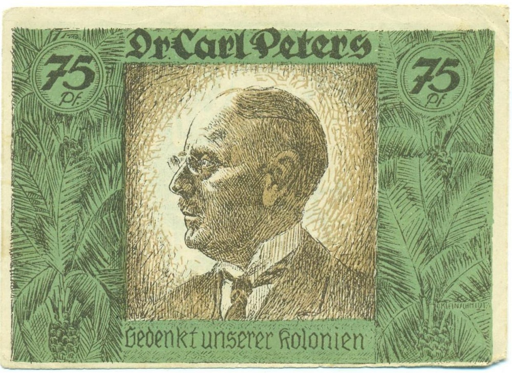 75 пфеннигов 1921 года Германия — город Гамбург (Нотгельд) — Фото №1
