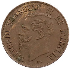 1 чентезимо 1867 года М Италия — Фото №2
