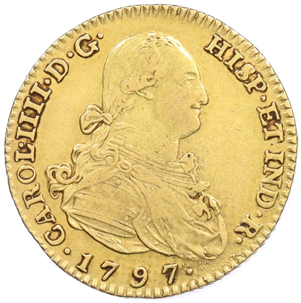 2 эскудо 1797 года Испания — Фото №1