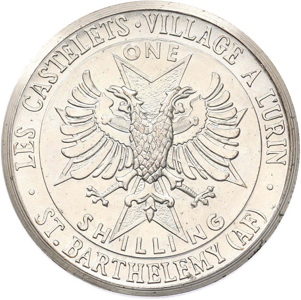1 шиллинг 1970 года Сен-Бартелеми (Unusual) — Фото №2