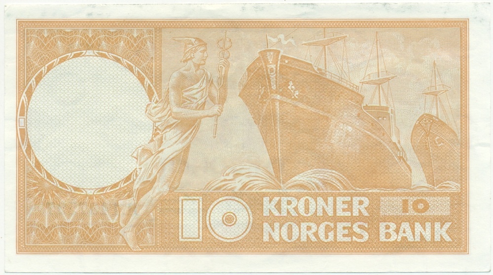 10 крон 1973 года Норвегия — Фото №2