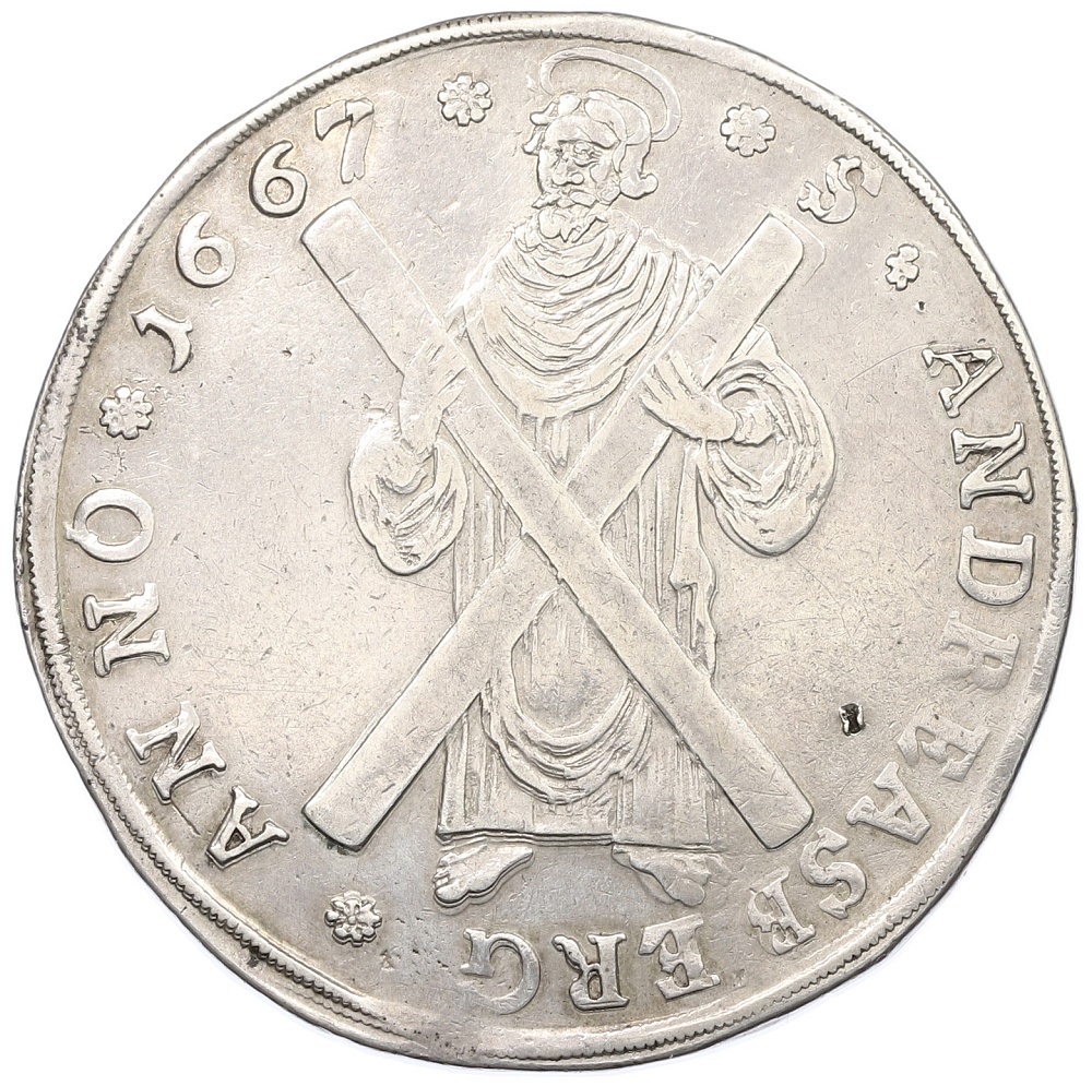 1 талер 1667 года Брауншвейг-Каленберг-Ганновер — Фото №1