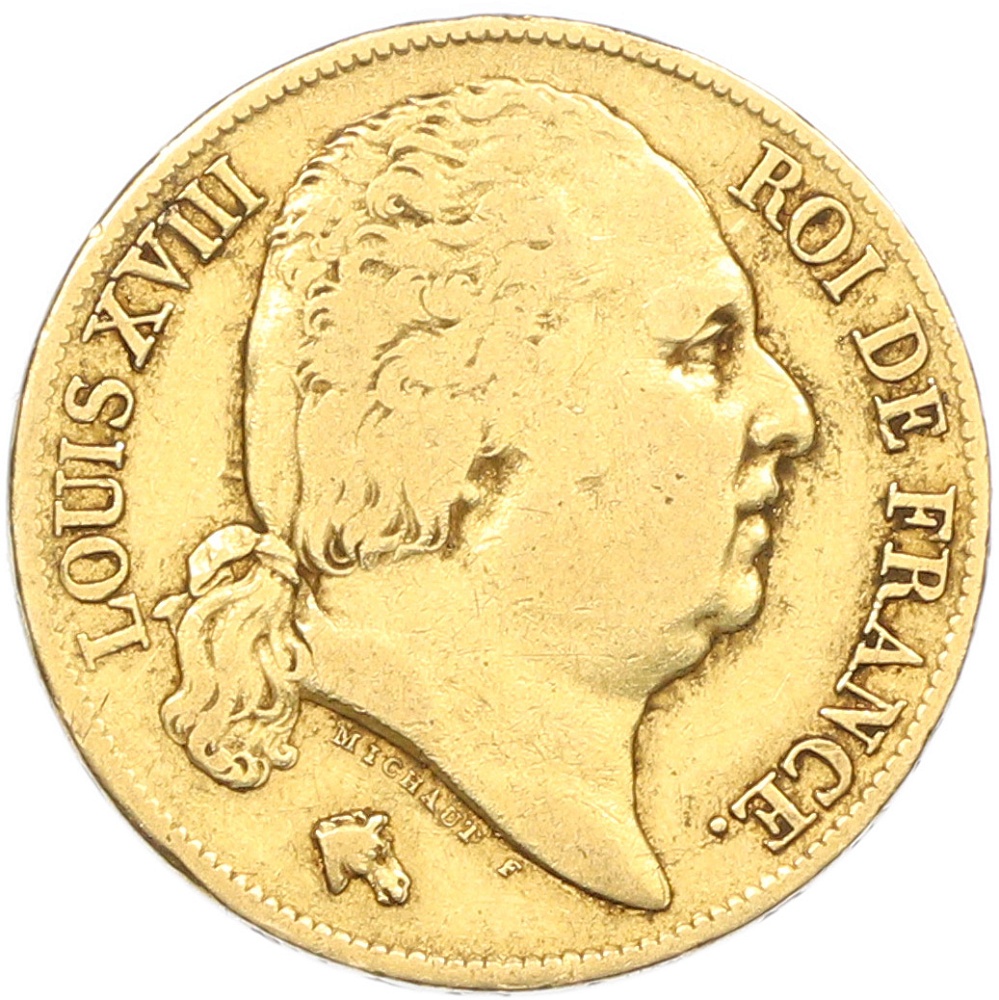 20 франков 1824 года A Франция — Фото №2