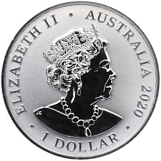 1 доллар 2020 года Австралия «Красноспинный паук» — Фото №2