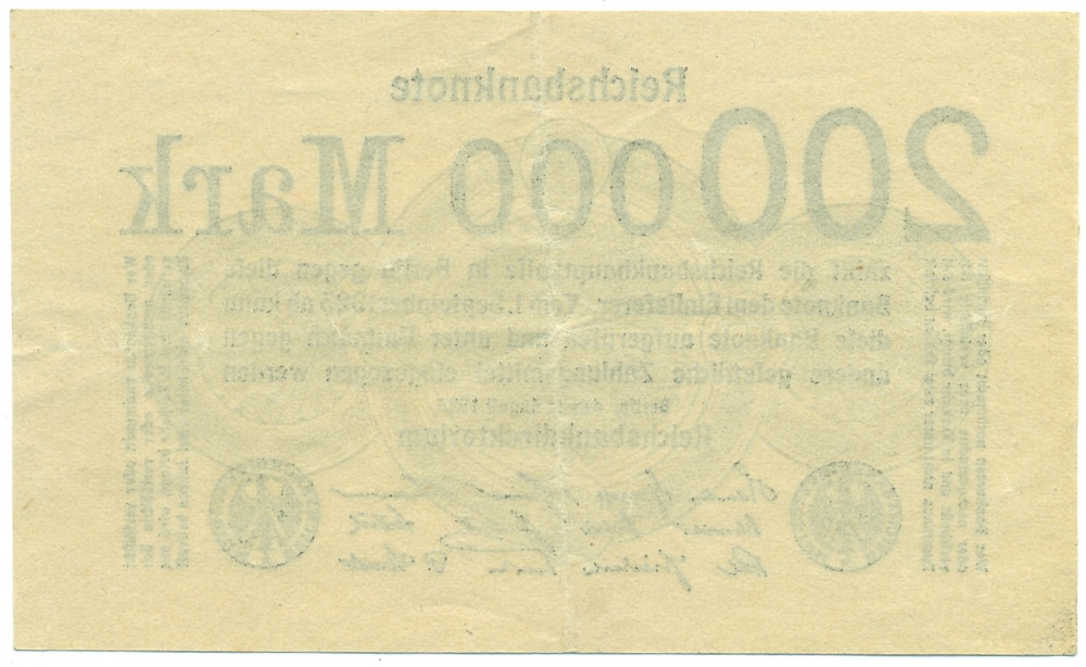 200000 марок 1923 года Германия — Фото №2