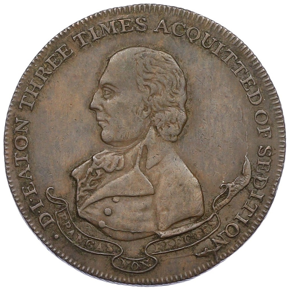 Токен 1/2 пенни 1795 года Великобритания — Мидлсекс (Д.И.Итон) — Фото №2