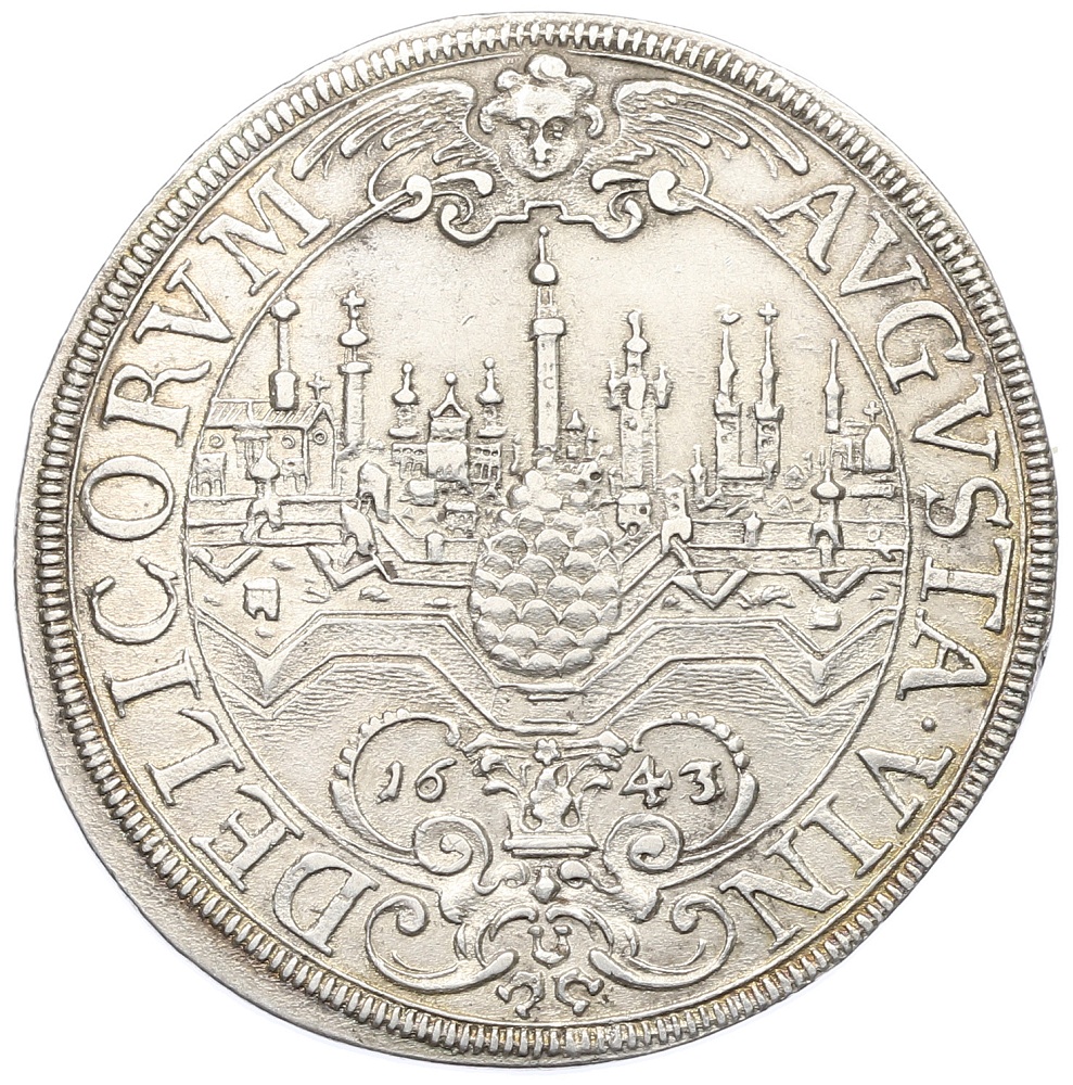 1 талер 1643 года Аугсбург — Фото №1