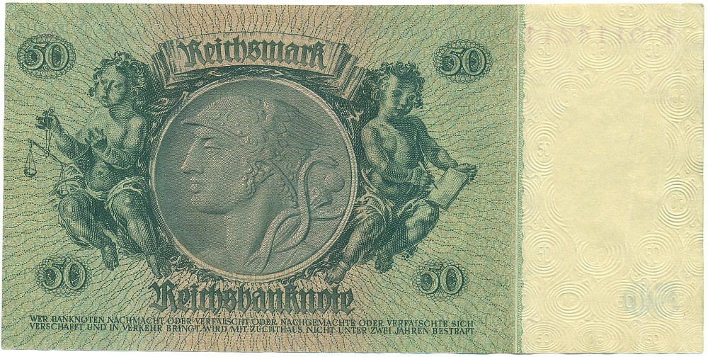 50 рейхсмарок 1933 года Германия — Фото №2