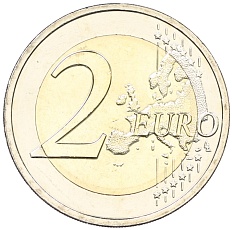 2 евро 2019 года Латвия «Восходящее солнце» — Фото №2